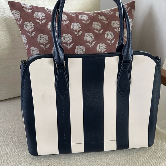 Kate Spade Navy and Cream Striped Purse - Picture 2 of 11